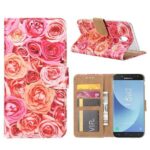 variatie FONU Bookcase Telefoonhoesje Roze Rozen Samsung J5 2017 (SM-J530)