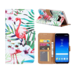 variatie FONU Book Cover Beschermhoesje Flamingo Samsung Galaxy S8 Plus