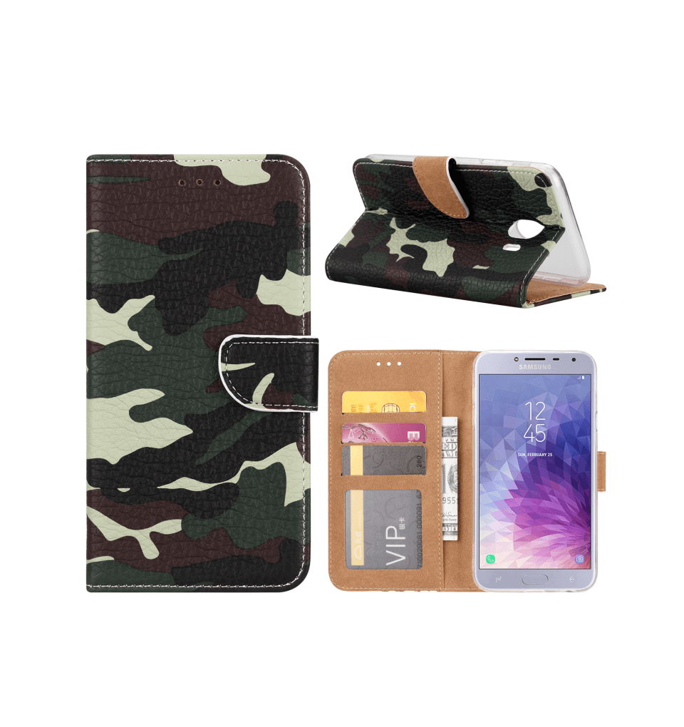 Camoprint Boekmodelhoesje Samsung Galaxy J4