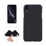 variatie Fonu Siliconen hoesje iPhone XR – Zwart