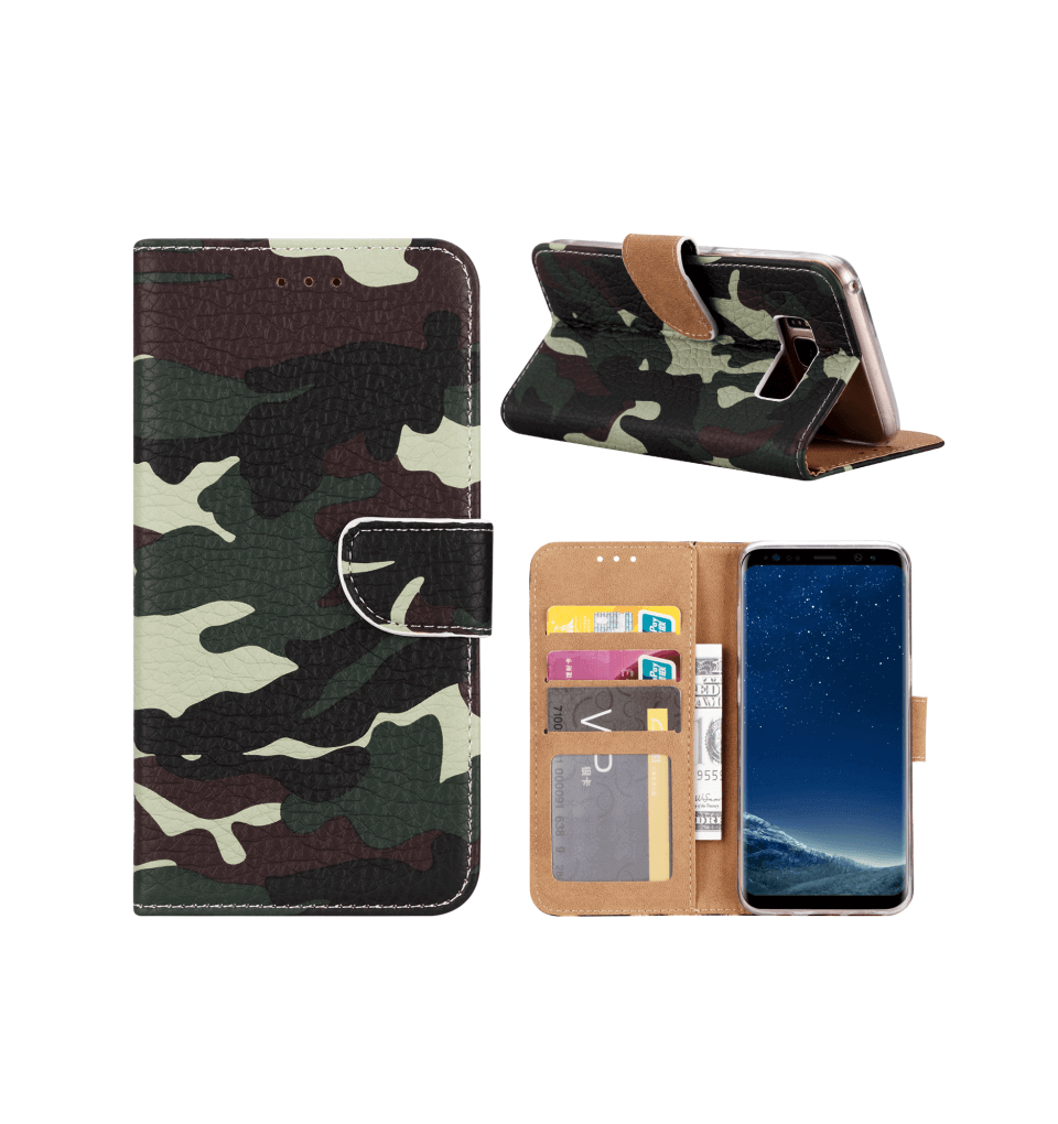 Camoprint Boekmodelhoesje Samsung Galaxy S8