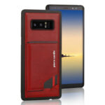variatie Pierre Cardin Leren Case Met Kaarthouder Samsung Galaxy Note 8 – Rood