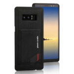 variatie Pierre Cardin Leren Back Cover Telefoonhoesje Met Kaarthouder Samsung Galaxy Note 8 – Zwart