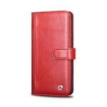 variatie Pierre Cardin Leren Luxe Portemonnee Samsung Galaxy S9 Plus – Rood
