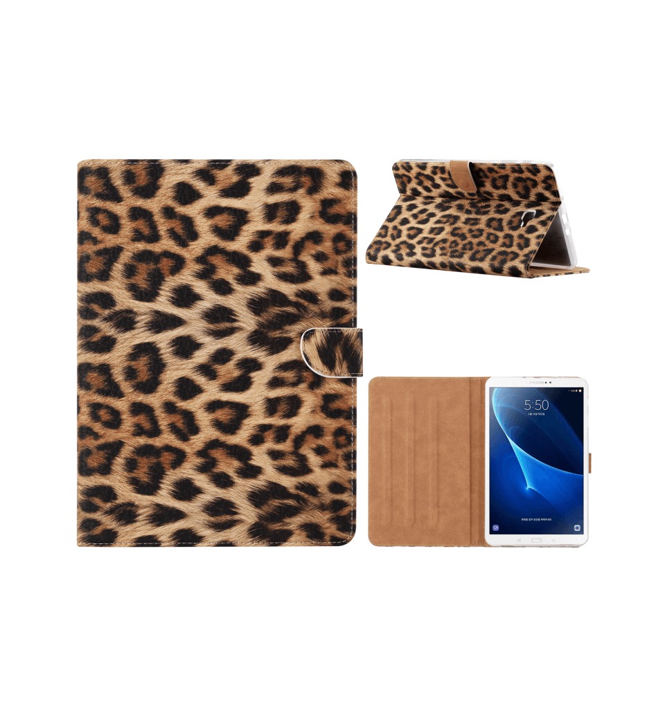 Luipaard Boekmodel Hoesje Samsung Galaxy Tab A 10.5 inch (2018)
