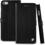 variatie Pierre Cardin Echt Leren Book Cover iPhone 6s Plus / 6 Plus – Zwart