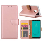 variatie FONU Telefoonboekje Samsung J6 (SM-J600) – Rose Gold