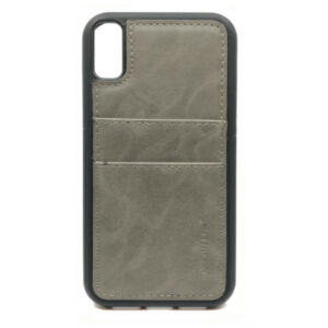 PolarBear Backcover Met Pasjeshouder iPhone XR - Grijs