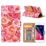 variatie FONU Boekmodel Roze Rozen iPhone 8 / 7 / SE (2020)