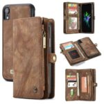 variatie Caseme vintage Wallethoesje iPhone XR – Bruin
