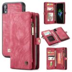 variatie Caseme vintage Portemonnee hoes iPhone XR – Rood