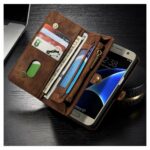 CaseMe Vintage Wallet Case Hoesje Samsung Galaxy S7 - Bruin