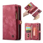 variatie Caseme vintage Portemonnee hoesje Samsung S9 Plus – Rood
