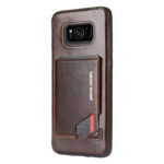 variatie Pierre Cardin Leren Achterkant Hoesje Met Kaarthouder Samsung S8 Plus – Donkerbruin