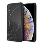 variatie GUESS Marmeren Back Case iPhone XS Max – Zwart