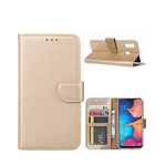 variatie FONU Book Cover Beschermhoesje Samsung Galaxy A20e (SM-A202) – Goud