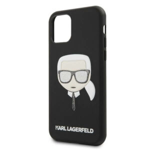 Karl Lagerfeld Iconic Boss Glitter iPhone 11 Pro - Zwart 2