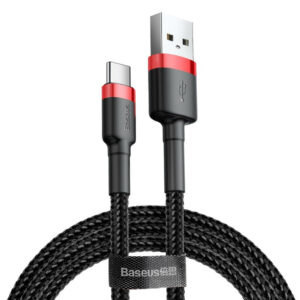 Baseus Dikke USB naar USB-C Fast Charge Kabel 05M – Grijs