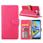 variatie FONU Booklet Case Samsung J6+ (SM-J610) – Donkerroze