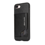 variatie Pierre Cardin Leren Backcase Met Kaarthouder iPhone 8 Plus / 7 Plus – Zwart