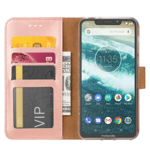 Boekmodelhoesje Motorola One - Roségoud