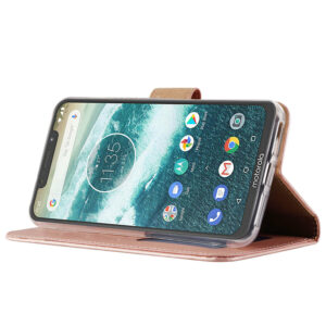 Boekmodelhoesje Motorola One - Roségoud
