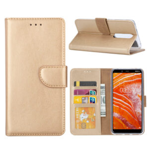 Boekmodelhoesje Nokia 3.1 Plus - Geelgoud
