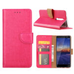 variatie FONU Book Cover Nokia 3.1 – Donkerroze
