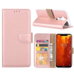 variatie FONU Book Telefoonhoesje Nokia 8.1 – Rose Goud