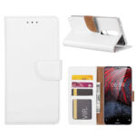 variatie FONU Book Cover Beschermhoesje Nokia 6.1 Plus – Wit