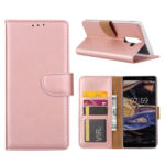 variatie FONU Book Cover Nokia 7 Plus – Rosé Goud
