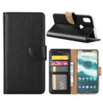variatie FONU Bookcase Telefoonhoesje Motorola One – Zwart