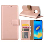 variatie Fonu Book Cover Beschermhoesje Huawei Mate 20 Pro – Rosegold