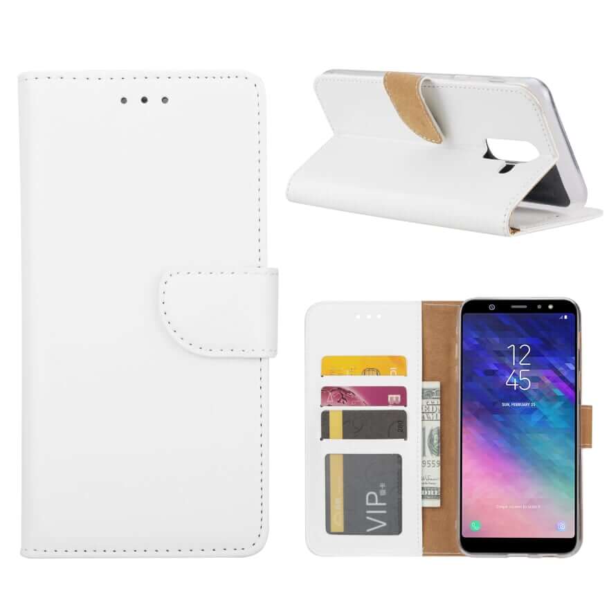 Boekmodelhoesje Samsung Galaxy A6 Plus (2018) - Wit -1