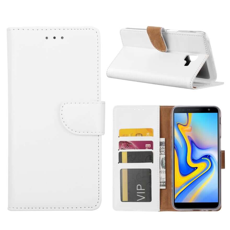 Boekmodelhoesje Samsung Galaxy J6 Plus (2018) - Wit -1