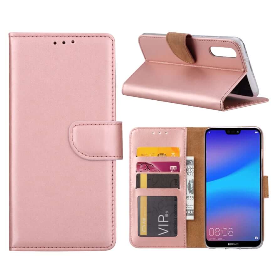 Boekmodelhoesje Huawei P20 - Roségoud -1