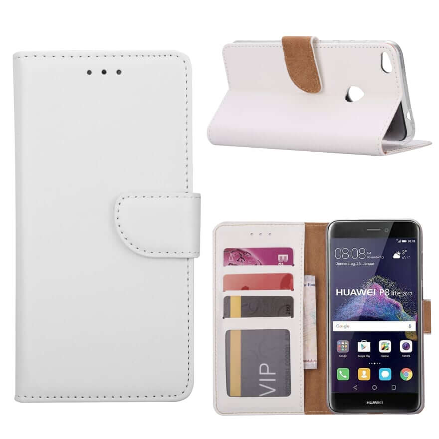 Boekmodelhoesje Huawei P8 Lite (2017) - Wit -1