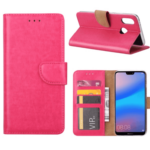 variatie FONU Boekmodel Huawei P20 Lite – Donkerroze