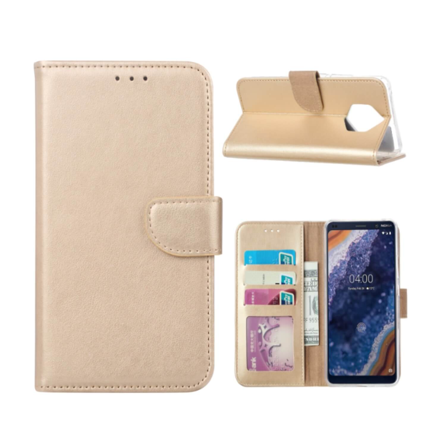 Boekmodelhoesje Nokia 9 PureView - Goud