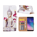 variatie FONU Book Cover Beschermhoesje Buddha Samsung Galaxy A6 2018 (SM-A600)