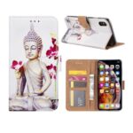 variatie FONU Booklet Cover Boeddha Print iPhone XS / X