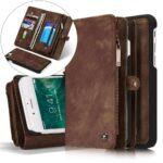 variatie Caseme vintage Portemonnee Cover iPhone 8 Plus – 7 Plus – Bruin