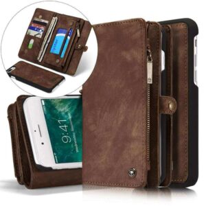 Caseme vintage Portemonnee Cover iPhone 8 Plus – 7 Plus – Bruin
