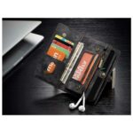Caseme vintage Wallet Case iPhone XS Max - Zwart