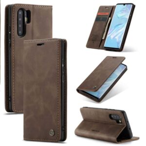 Caseme retro Book Telefoonhoesje Huawei P30 Pro – Donkerbruin