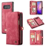 variatie Caseme vintage Wallet Case Samsung Galaxy S10 – Rood