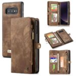 variatie CaseMe Vintage Wallet Samsung S10e – Bruin