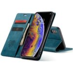 variatie CaseMe Retro Boek Hoesje iPhone XS Max – Blauw