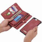 variatie Caseme vintage Wallet hoesje iPhone 8 Plus – 7 Plus – Rood