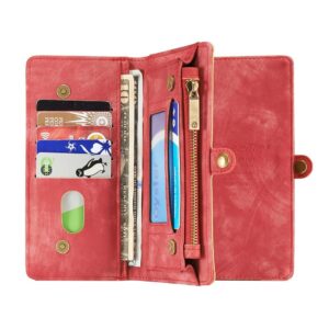 CaseMe Vintage Portemonnee Hoesje iPhone 8 Plus 7 Plus - Rood5